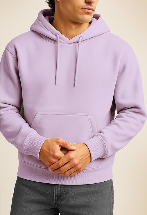 Oversized Hoodies for Man Stylish | 280 GSM Rich Cotton Fleece Solid Oversized Fit Hooded Full Sleeve Oversized Sweatshirt for Men | Stylish Casual Wear Winter Hoodies for Men