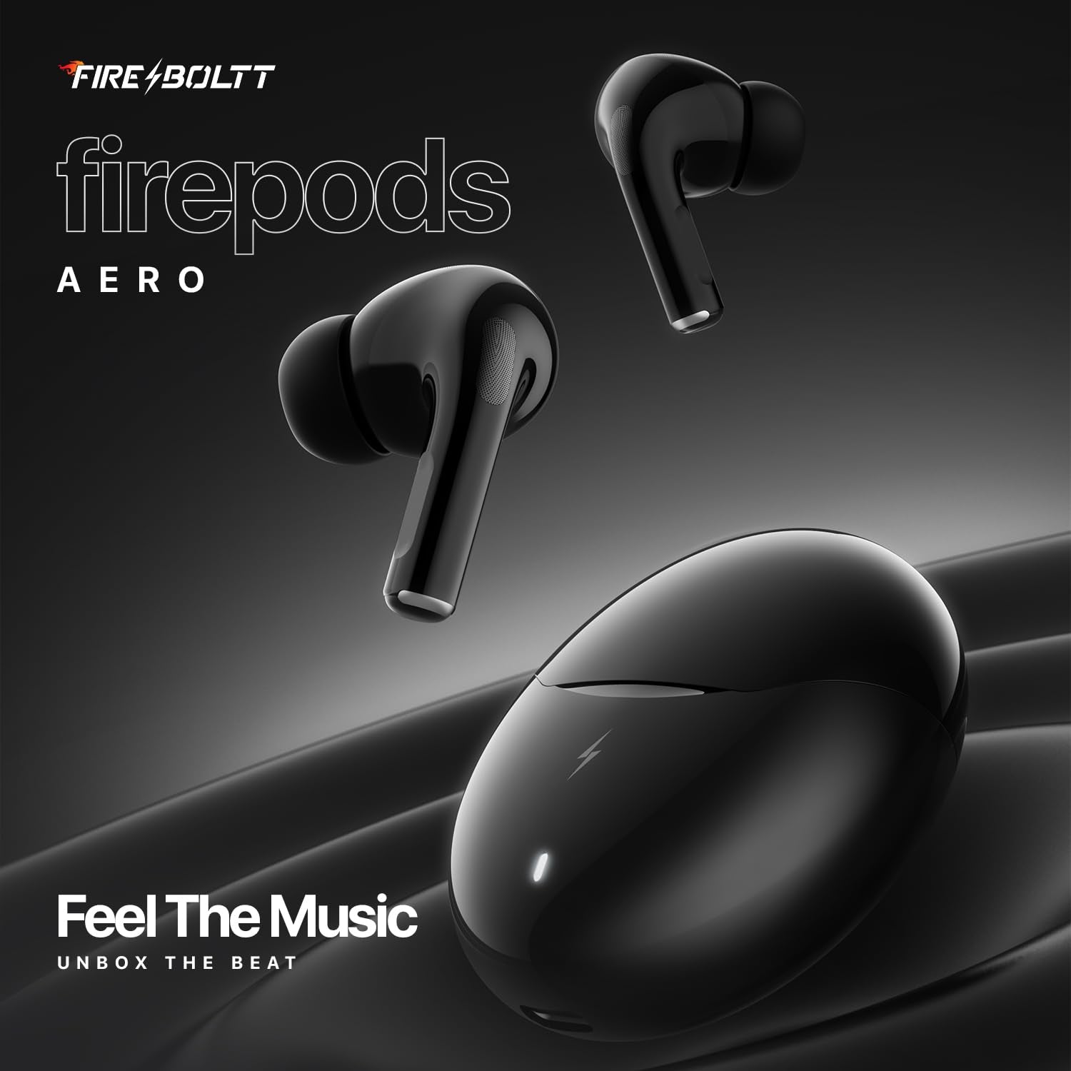 Boltt Aero TWS Ear Buds Custom EQ, Wireless Bluetooth 5.4, 50H Playtime, 50ms Low Latency, Fast Charging Case, App Support, Touch Controls, IPX4.