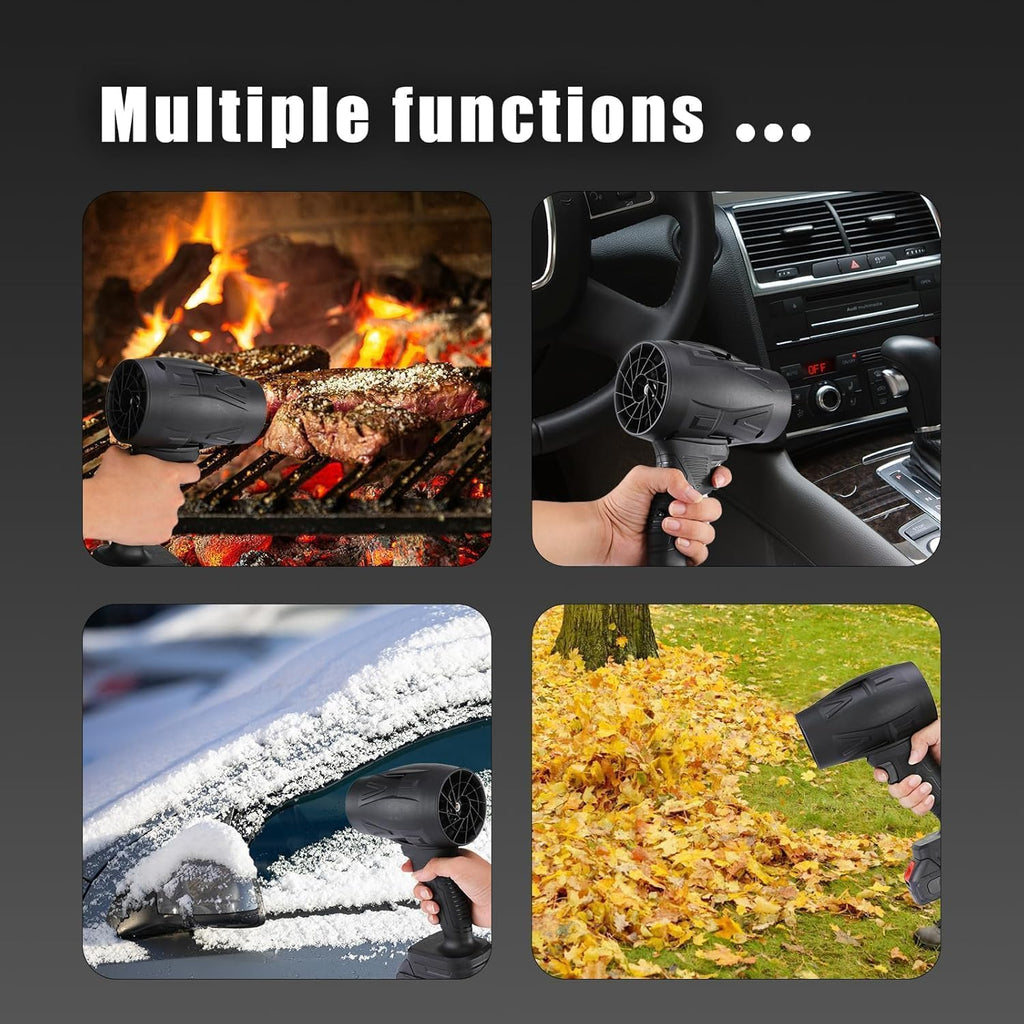 Cordless Leaf & Dust Blower | 130000 RPM Jet Fan with Battery | Powerful Handheld Air Blower for Keyboard, Car, Home & Outdoor Cleaning...